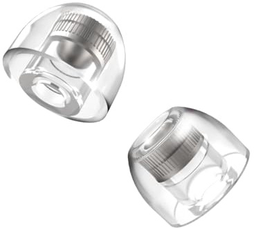 AZLA Mithryl IEM Embouts auriculaires - Noyau en acier inoxydable chirurgical pour moniteurs intra-auriculaires HiFi, écouteurs filaires, écouteurs IEM - Embouts pour écouteurs de diamètre de buse de