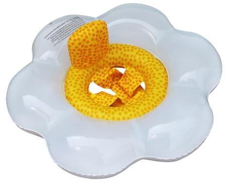 Rachlicy Baby simring flyter med säkerhetssäte blomma simning flytande ring för 6-48 månader baby