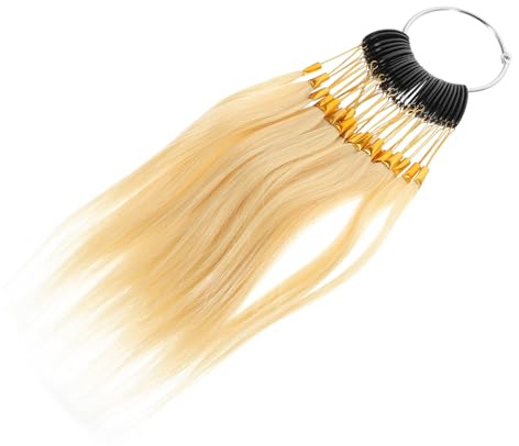 Garneck Échantillons de Coloration Capillaire 30 Pièces en Cheveux Naturels pour Analyse de Couleur et Formation en Coiffure Nuancier
