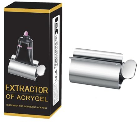 Exprimidor De Tubo Apretador Manual Acero Inoxidable Resistente Al Óxido | Exprimidor De Tubos Para Pintura Para Dentífrico, Cosméticos, Pomada y Crema Manos, Pegamento para Uñas, Tubo