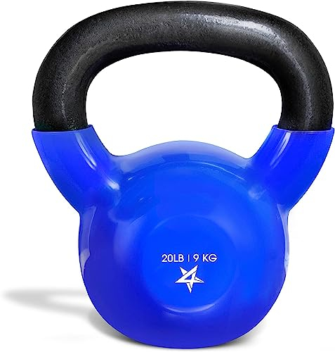 Yes4All KA73 2-22kg Kettlebell/Kugelhantel aus Gusseisen mit Vinylbeschichtung 9kg