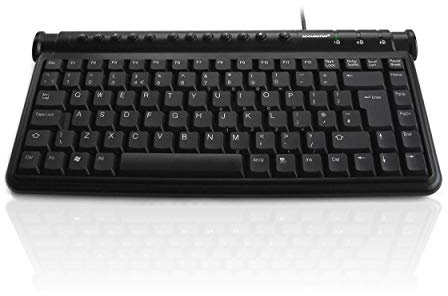 Accuratus MiniHub 2 - USB Mini Multimedia Keyboard with 2 Port USB2.0 Hub