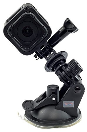 Digicharge Suction Cup Car Mount Holder For GoPro Lit Hero Hero13 13 Hero12 12 Max 2 / DJI Osmo Action 5 / Session Mini Hero 11 Mini 10 9 8 7 Akaso Apexcam Vemont Action Camera Cam Go Pro