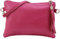 SH Leder Echtleder Umhängetasche Clutch kleine Tasche Abendtasche 22x15cm Anny G248 (Pink)