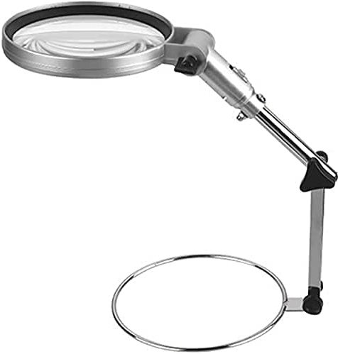 HWSY Loupe Multi-Fonctionnelle 2.5X sur Support Bras De Pince Mains Libres Table en Verre Lampe De Bureau Support Loupe Interesting