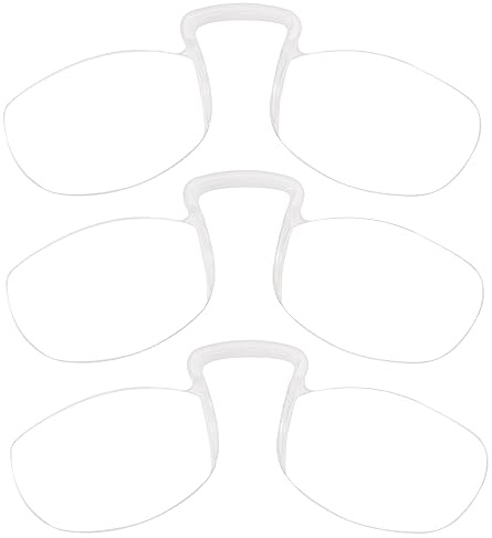 DXYXYO Armless Thin Reading Glasses for Men and Women Mini Lightweight Legless Clip on Nose Readers 3 Pack, +2.0