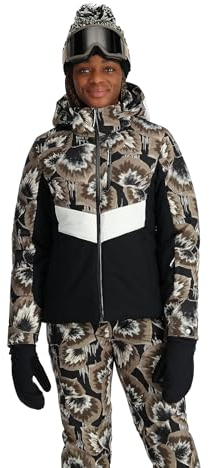 Spyder Damen Haven Isolierte Skijacke, Braun Combo, 42
