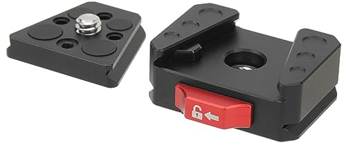 Kit di Montaggio V Lock, V Dock Maschio V Lock Piastra a Sgancio Rapido, V Mount Plate Formaggio per Stabilizzatore, Treppiede, Fotocamere, Foro da 1/4 di Pollice, Slot da 38 Mm