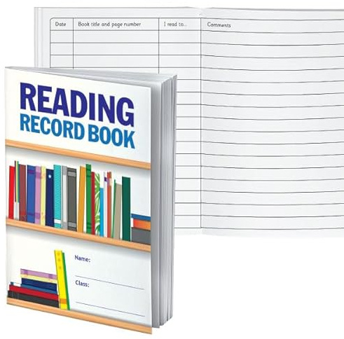 2 Bookshelves Reading Comprehension Record Book Childrens Pupils School Diary Log Teachers A5 Primary Teaching Services