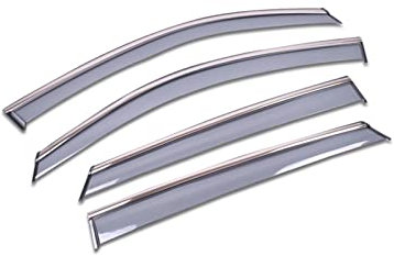 Deflectores ventana lateral 4 Uds Toldos PVC Coche Refugios Para BYD Para TANG EV 2022-visores De Ventana Cubierta Protectora Contra La Lluvia Y El Sol Automóviles Visores Ventanillas Laterales