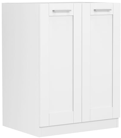 Küchenschrank | Maße ca. H. 82 x B. 60 x. T. 46 cm | Unterschrank mit zwei Drehtüren im Landhaus Stil | Küchenmöbel – Colura