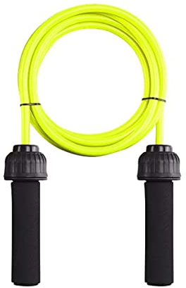 Seilspringen Sprungseil Abnehmen Workout Gym NBR Griff Springen Sport Gewichtetes Springseil Verstellbares Training Fitnessgeräte Jump Rope (Color : Green 400g, Size : 300CM)