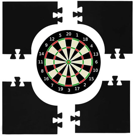 UYSELA Dart Catchring, Dart Auffangring Catchring In Schwarz, Dart Rückwand und Wandschutz, Dart Catchring Auffangring Dartscheibe Schutzring Dartscheiben Einfassung