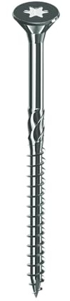 Starblock - Vis à bois/agglo, 4x60, Tête fraisée, Empreinte Torx, Acier zingué, Filetage partiel, Boîte de 250