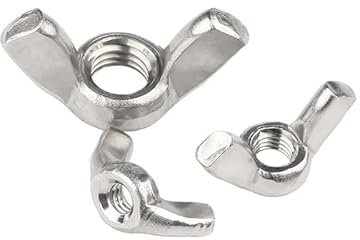 Wing Nuts M3 M4 M5 M6 M8 M10 M12 304Stainless Steel Tighten Hand a Nut Butterfly Nut Ingot DIN315 Eye Nuts OSBCMZGE(One Size,M8)
