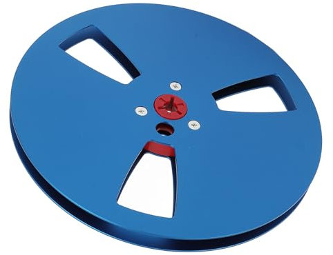 Carrete de Cinta Vacío, Banda Sonora de Carrete Abierto de Aleación de Aluminio para Reproductor de Cinta de Carrete a Carrete (BLUE)