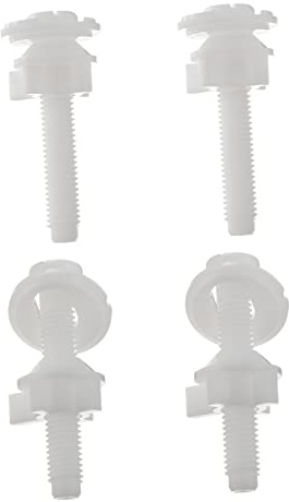 POPETPOP 4pezzi Bulloni per Cerniere Sedili Wc Viti di Fissaggio Sedili Wc Realizzati in Plastica Design Semplice e Pratico Facile da Usare e Trasportare