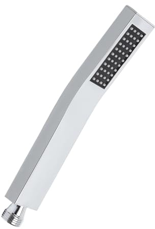Soffione doccia ad alta pressione - 304 doccia a pioggia in acciaio inox con ugello in silicone autopulente, facile da installare, singola funzione soffione doccia per casa e hotel
