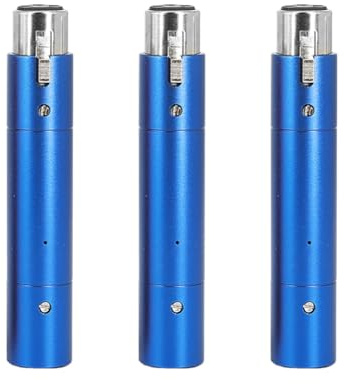Flaroey Preamplificador de micrófono dinámico, preamplificador de micrófono portátil, preamplificador de reducción de ruido, ganancia de micrófono, preamplificador para concierto, azul