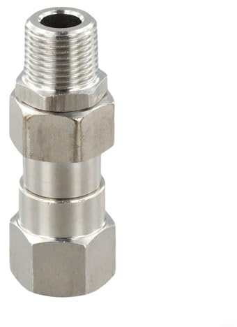 Hochfester Drehwirbel aus Edelstahl für Hochdruckreiniger 3/8 bis 1/4 NPT kompatibel (3/8)