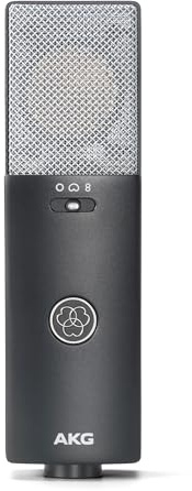 AKG C-Series C114 Large Diaphragm Cardiod Condenser Multi-Pattern Microphone - Perfect for Musicians and Content Creators