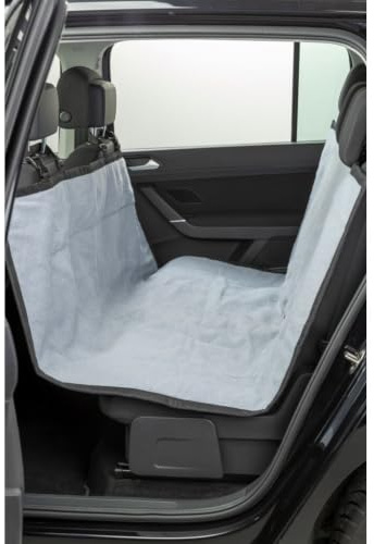 TRIXIE 1313 Auto-Schondecke, 1,45 × 1,60 m, hellgrau/schwarz