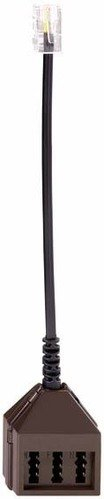 Rutenbeck ADAP UAE/ TAE 3x6 NFN Adapterkabel RJ45/ UAE, 0,15 m, schwarz