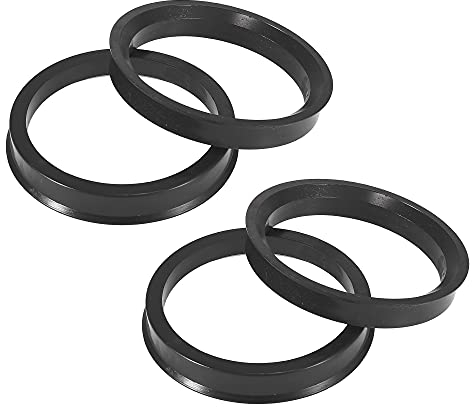 X AUTOHAUX 4pcs Bague de Centrage 56.6mm a 66.6mm Jante Plastique Voiture Anneaux Roue Alésage Entretoise