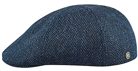 Sterkowski Rusty | 100% Harris Tweed Schirmmütze für Herren und Frauen | Warm Handgenäht Flat Cap Duckbill Mütze