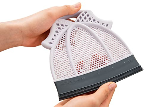Broombi Pet Hair Remover, Cleans Lint, Dust, Human Hair - Reusable Silicone Blade Removes Dog and Cat Hair, Animal Fur - for Furniture, Rugs, Fabric, Clothes, Pillows, Bedding, Car Seats White