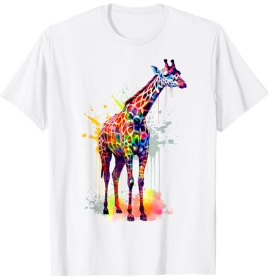 Girafe Art Animal – Art Art Art Zoo Girafe T-Shirt