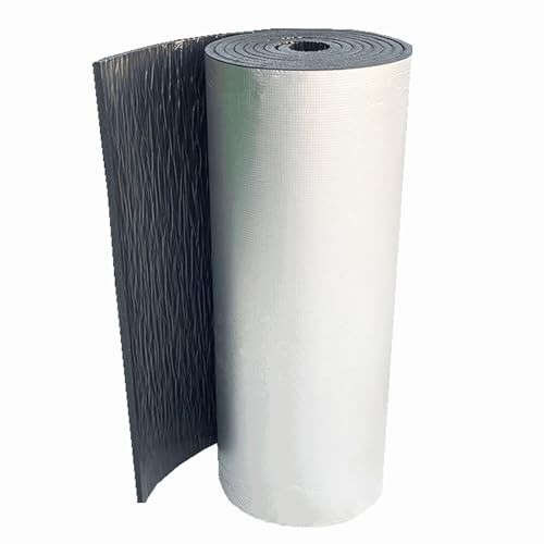 Wand Isolierung Gegen Feuchtigkeit Aluminiumfolie Heizkörperfolie Mit Kleber, Dampfsperre Folie Dach Aussen Kälteschutzfolie, für Fußböden, Dächer, Garagentore und Wohnwagen, 5mm Dicke (Size : 1mx5m