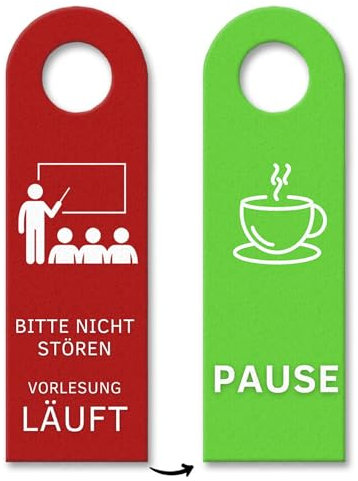 Bitte nicht stören Vorlesung - Pause Türhänger Studium Büro Schreibtisch Chef Kollegen Pause Kein Stören perfekt für Unternehmen