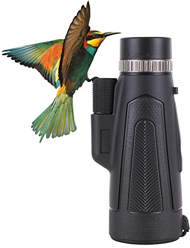 DOCANIO Zoom HD - Telescopio monocular (objetivo de 50 mm + ocular de 22 mm), gran campo de visión, monocular para adultos con adaptador de teléfono, trípode para observación de aves/caza en viajes