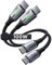 INIU Short USB C to USB C Cable, [1ft, 2-Pack] 100W Type C Cord for iPhone 16 Pro Max 15 Plus, Samsung Galaxy S24 Ultra S21 S10e, MacBook, iPad and More
