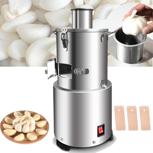 Macchina Pelapatate Elettrica Commerciale Da 200 W, Materiale in Acciaio Inossidabile, Pelatura Rapida in 10 Secondi, Produzione 20 Kg/H, Tasso Di Pelatura 98%, Adatta per Pelare L'aglio Secco