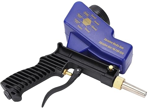 TIKATARER Sabbiatrice per Compressore d'Aria, Pistola per Sabbiatura Pistola per Sabbiatura Portatile Pistola a Spruzzo per Sabbiatura Portatile 6000 Giri/min 70‑150 PSI Pistola per