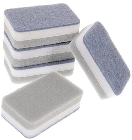 MERRYHAPY 15piezas Esponja Estropajo Cocina Triple Absorbente Reutilizable para Fregar Platos y Sartenes Paños Limpieza Resistente y Secado Rápido