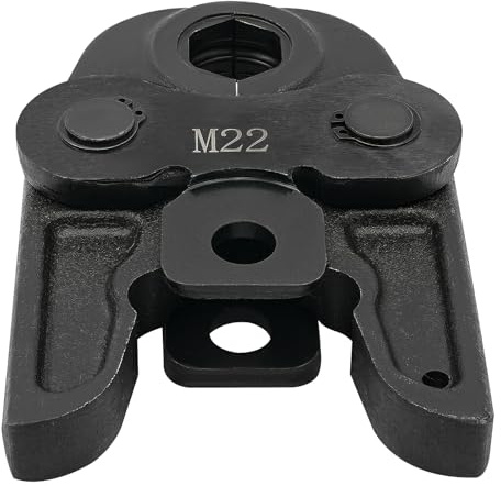 JAYEUW Pressbacke Kompakte Presswerkzeugbacke M Pressbacken Kontur für 15mm/18mm/22mm/28mm Pressbackeneinsatz Crimpzangenbacke passend für Presszangen (M22)