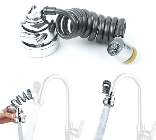 Rubinetto di estensione rubinetto di estensione multifunzionale con 3 tipi di getti, supporto per rubinetto con adattatore per rubinetti cucina e bagno