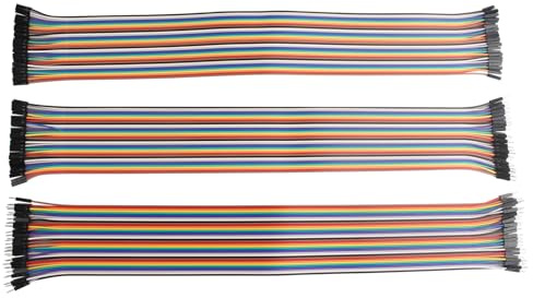 ZDE 120PCS 40cm 15.75inch Dupont Wires 40pin F-F/M-F/M-M Jumper Cables | Breadboard Jumper Ribbon Cables Kit, Compatible with Arduino Projects and Raspberry Pi