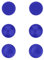 Lenovo Tapas para Joystick Legion Go (3 Pares - 6 Piezas, 3 Estilos - Cóncavas, Esféricas, Cilíndricas, Material Silicona), Color Azul