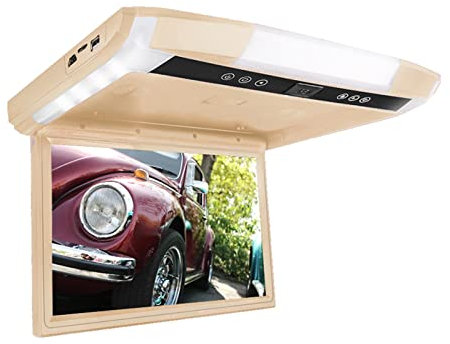 1080P 10,1/12,1 pulgadas Monitor de coche abatible hacia abajo TFT LCD monitores de montaje en techo de automóvil con reproductor MP5 USB TF Monitor de techo de coche ,Potente Rendimiento De Reproducc