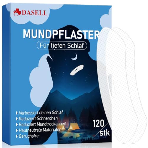 Schnarchstopper-Anti Schnarch, Mouth Tape for Sleeping 120 Stück, Mundpflaster Schlafen- Förderung der Nasenatmung, Schnarchen Stopper zur Verbesserung der Schlafqualität