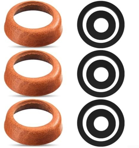 Set di manicotti per pompa e anelli di tenuta tipo 75 compatibili con la maggior parte delle pompe dell'acqua, include tazze in pelle e guarnizioni in silicone per prestazioni affidabili