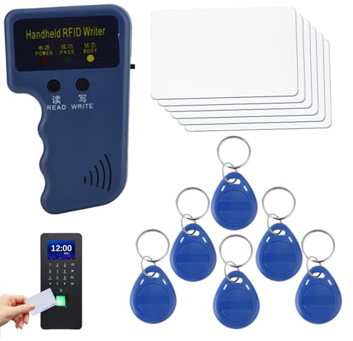 Kit De Duplication De Cartes D'identité rf-id 125KHz, Copieur Et Graveur De Cartes, Lecteur rf-id,Scanners D'identification D'appareils Ménagers 125KHz Avec 6 Étiquettes