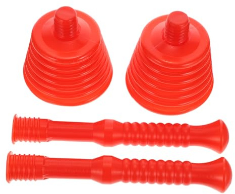 POPETPOP 2pezzi Stantuffo WC in Gomma Ventosa Pratica per Stura Lavandini e Scarichi Rimozione Intasamenti in Cucina e Bagno Materiale Resistente Pulizia Veloce