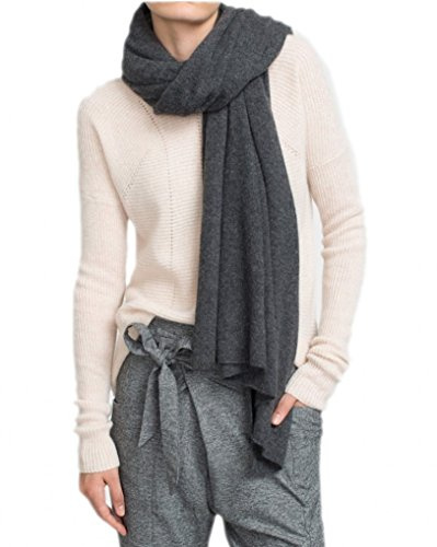 Prettystern 100% Kaschmir Schal XL Strick-schal, weich & warm, hochwertiger Winter-Stola für Damen und Herren
