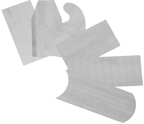 CHILDWEET Set 6 Raschietti in Acciaio al Manganese Trattato Termicamente per Lavorazione Legno Utensili Multiforme per Raschiatura e Lucidatura Mobili Accessori Professionali per