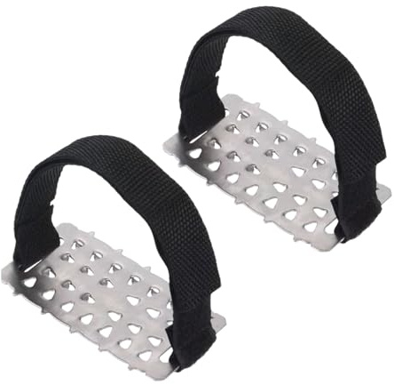 Schneesteigeisen, Antirutsch- Und Gleitschutzsteigeisen Anti Rutsch Schuhspikes-Universal Schuhkrallen Spikes-Schnee Mit Klettverschlüsse - Sohle Rutschschutz Für Wandern Spazieren Hiking